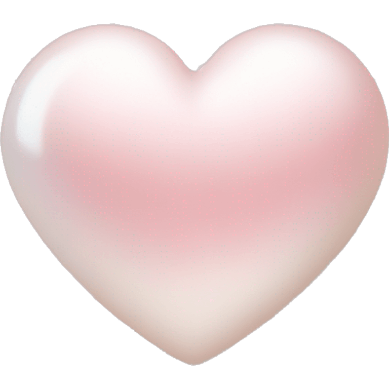 pearl light pink heart emoji