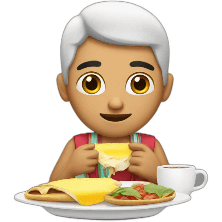 mexican having breakfast emoji