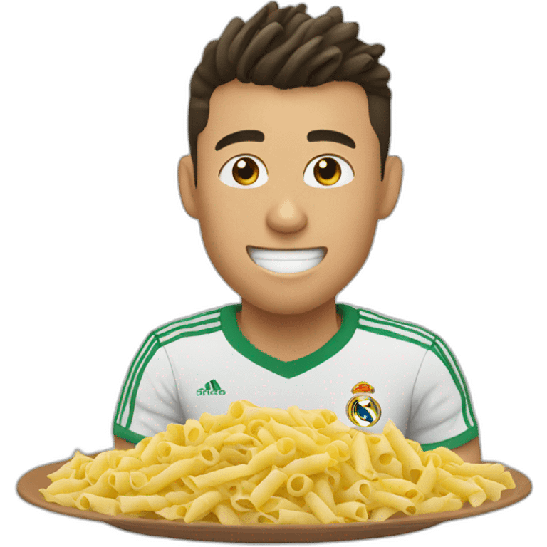 Ronaldo eating pasta emoji