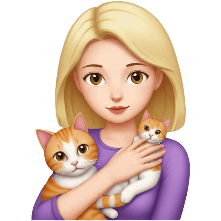 Women with cat emoji