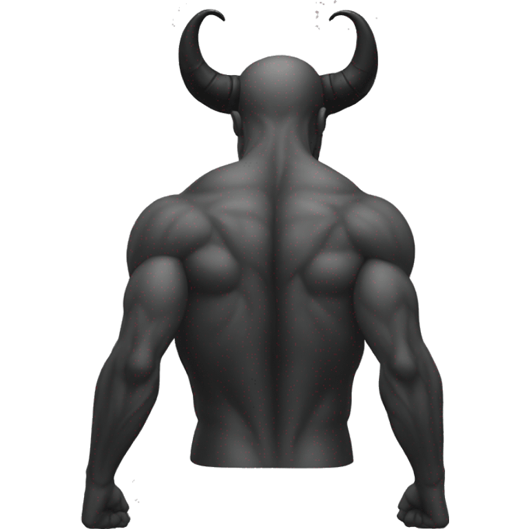 Demon’s back turned emoji