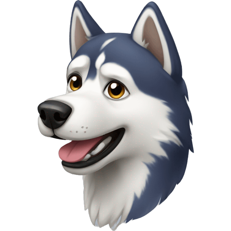 husky dog emoji