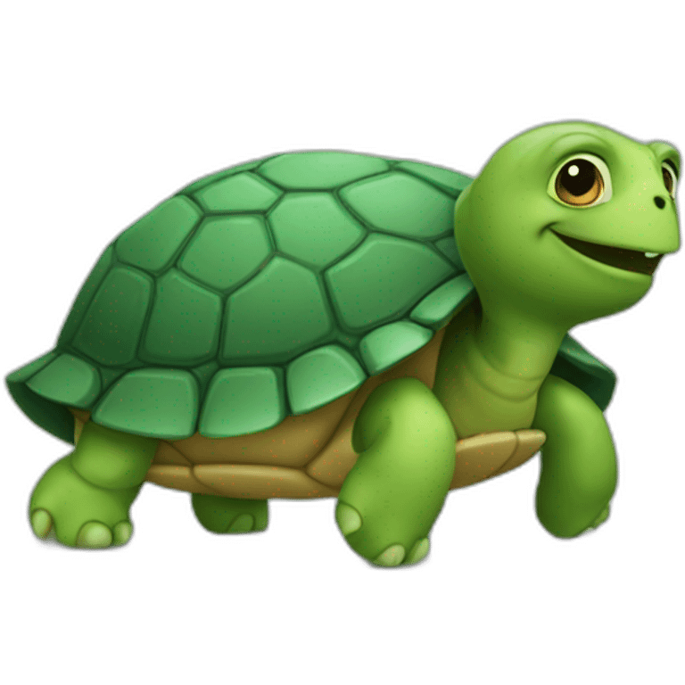 Turtle with foot and fingers  emoji