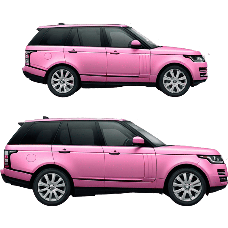 Pink range rover emoji