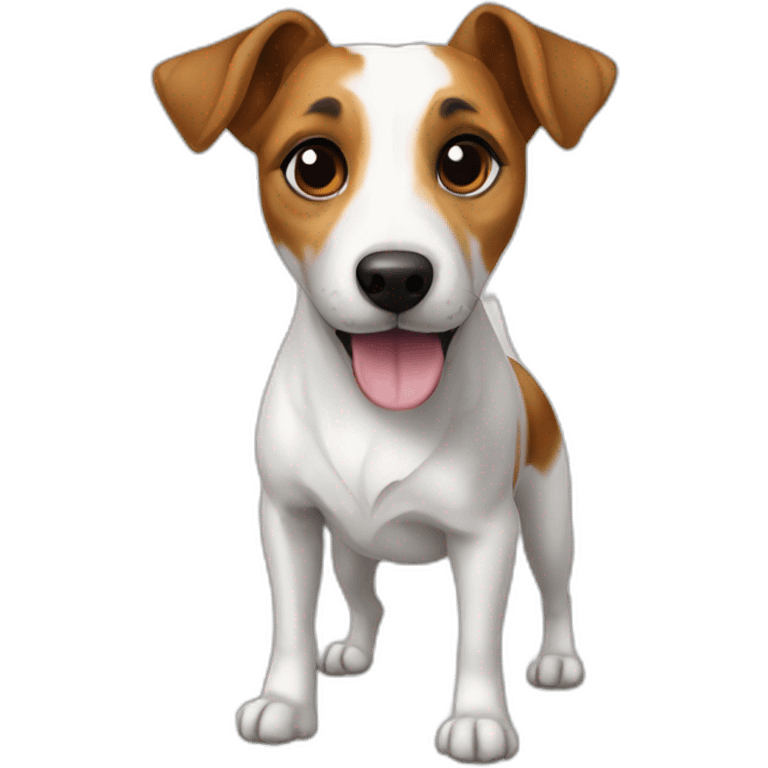 dog Jack Russell Terrier canine realistic full body emoji