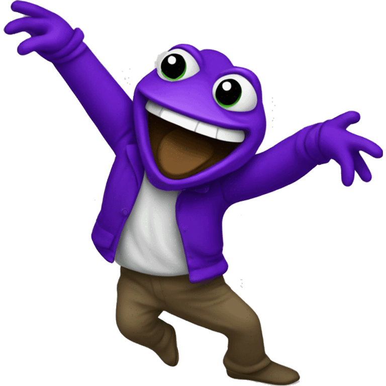 purple pepe dancing emoji