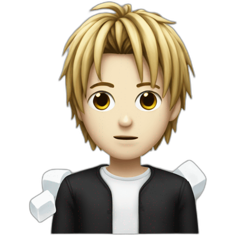 L with sugar cubes from death note emoji