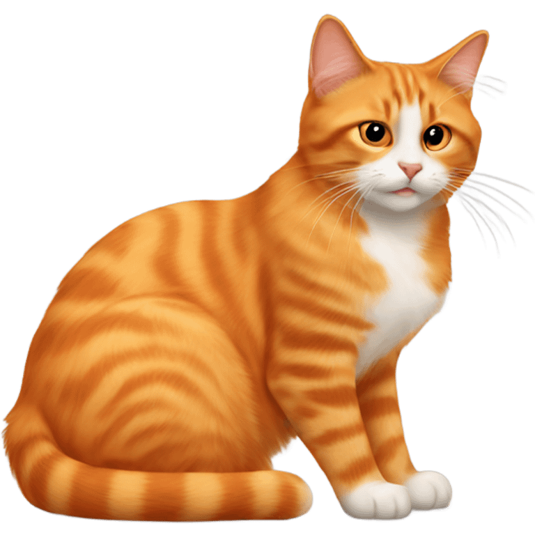 orange cat and ragdoll cat emoji