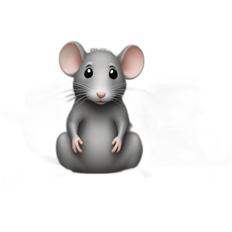 rat sitting on dirty sofa emoji