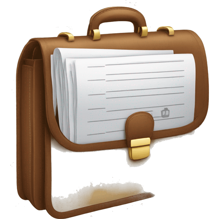 A briefcase with a document icon emoji