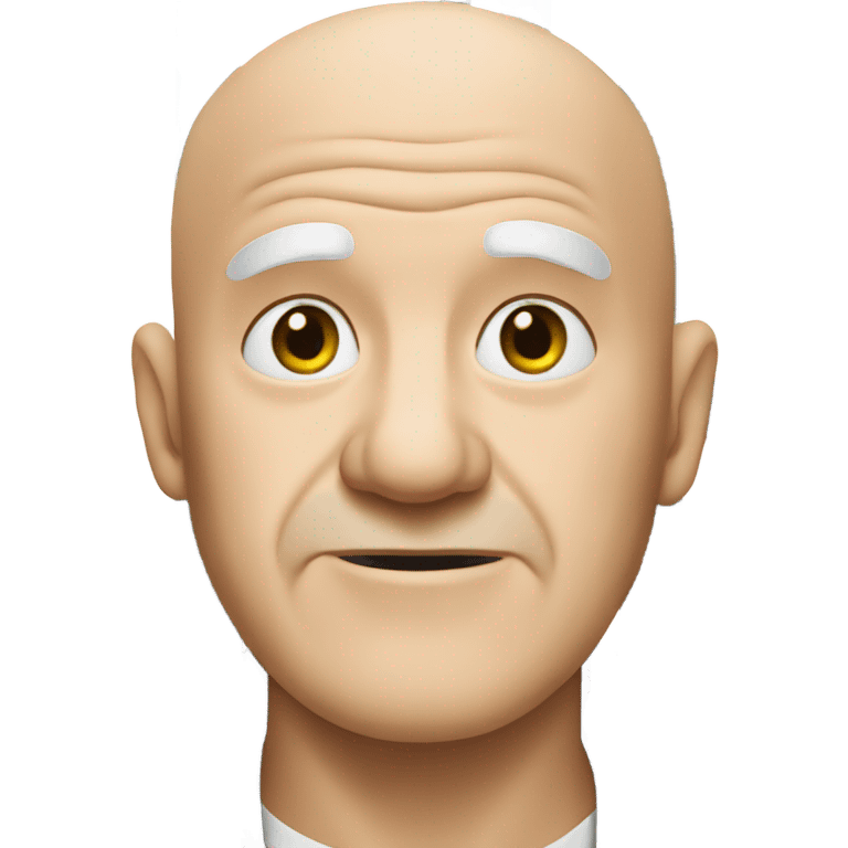 Bald old man holding bars in jail emoji