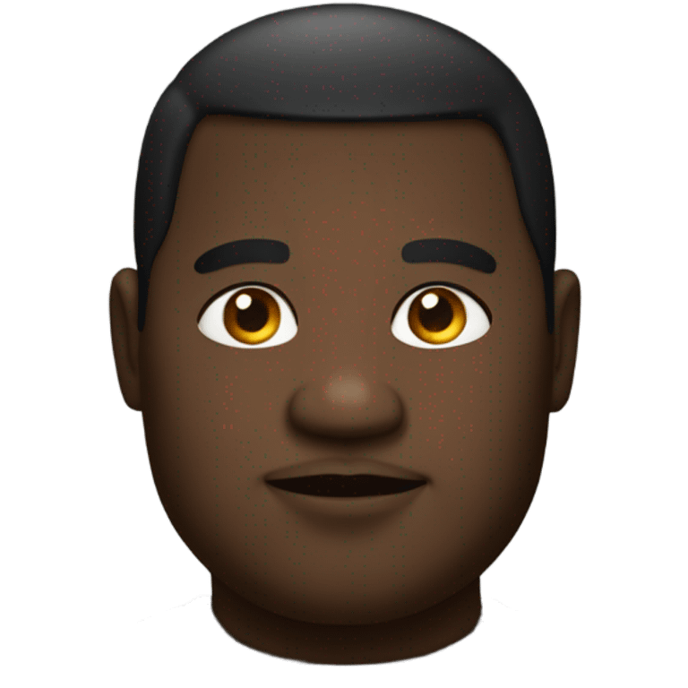 Fat black man emoji