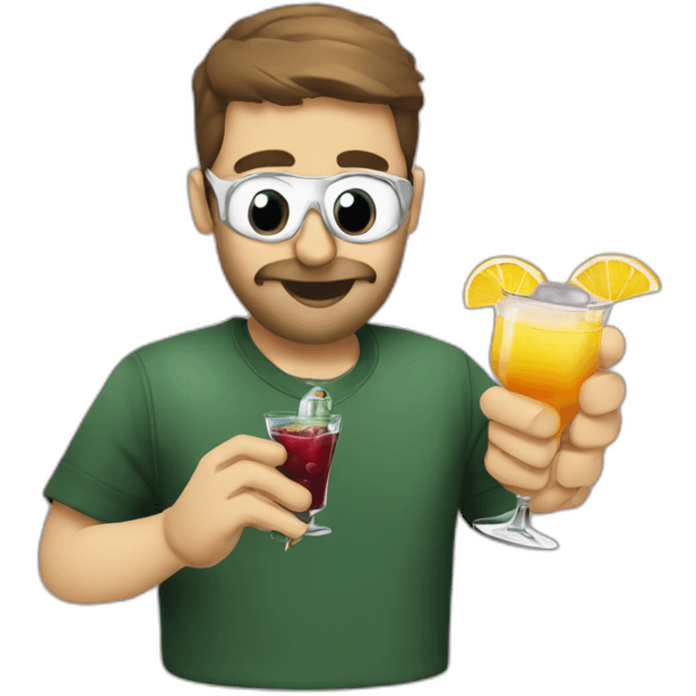 hamas drinking cocktail emoji