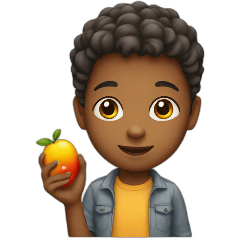 child with color in hand emoji