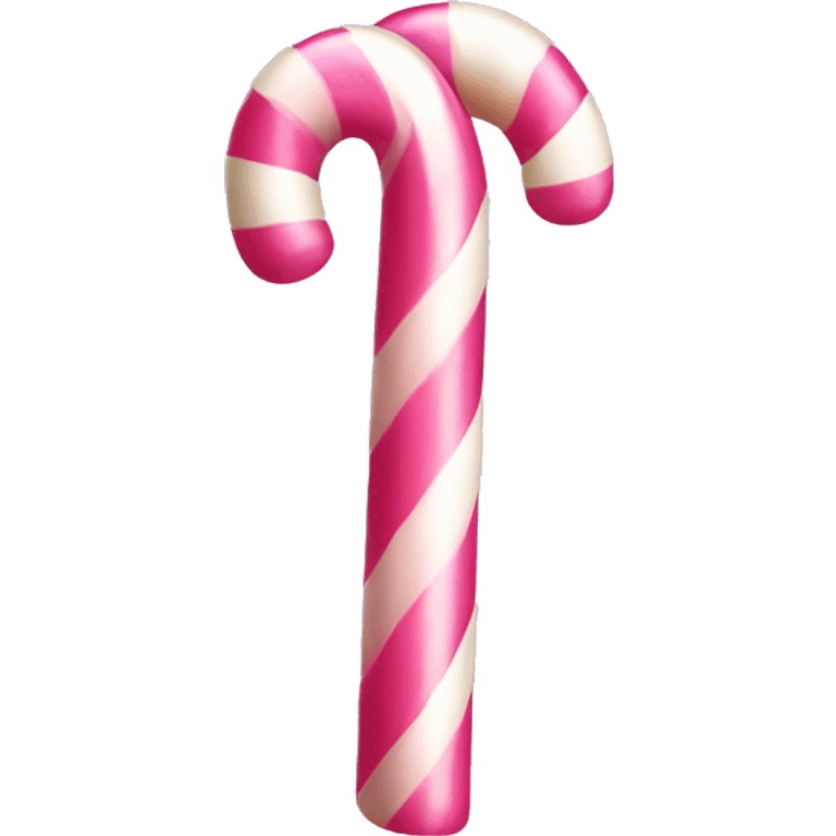 Pink candy cane emoji