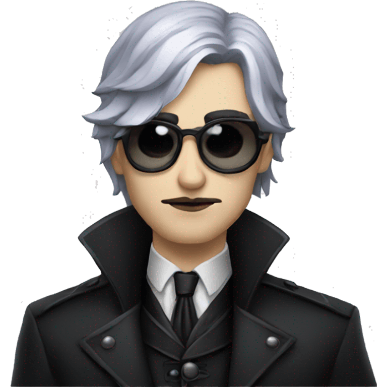 goth vampire detective emoji