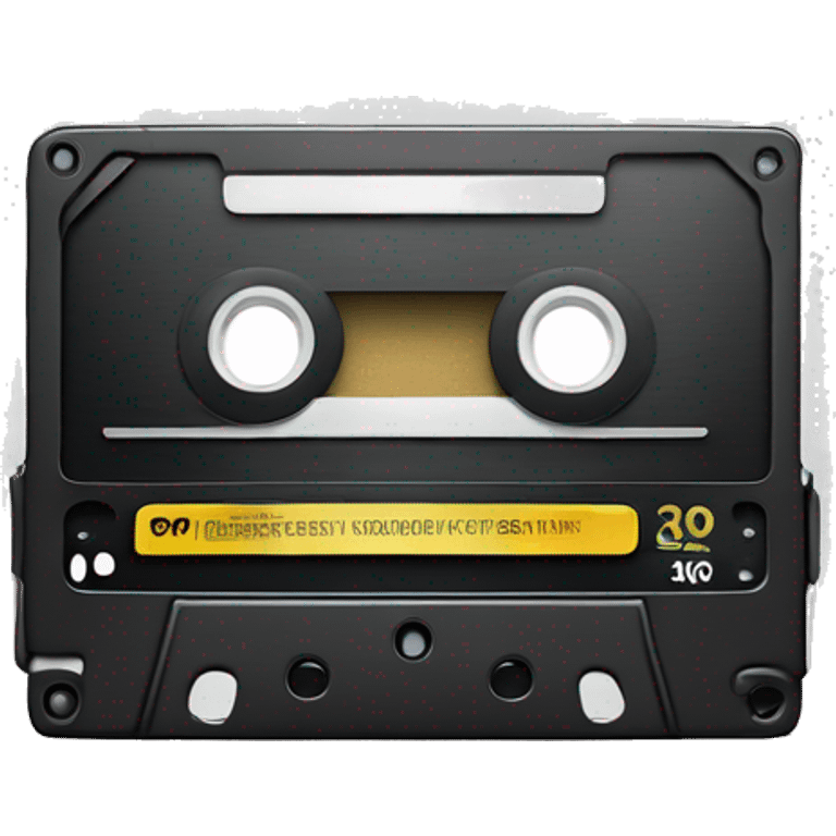 Slightly slanted Cassette tape  emoji