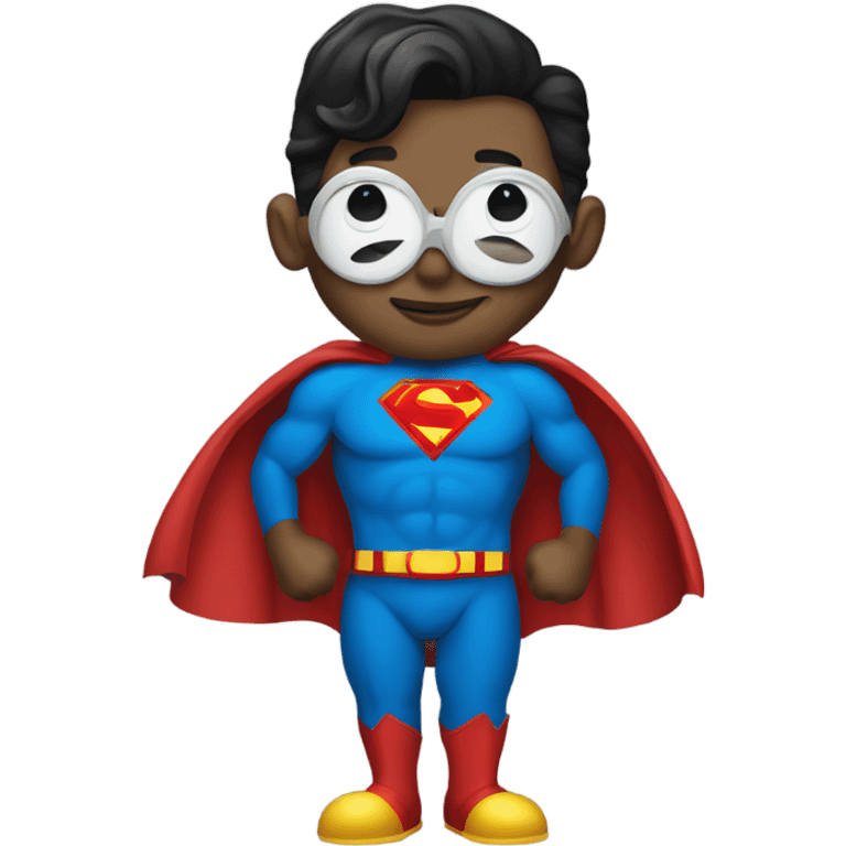 Superman wearing a clown suit emoji