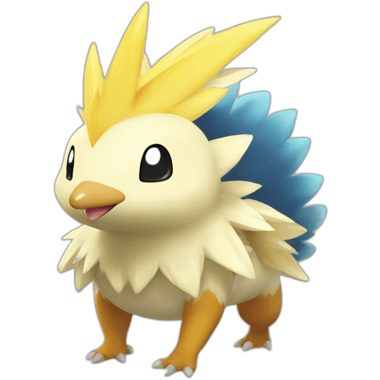 pokemon cyndaquil with a white crest emoji