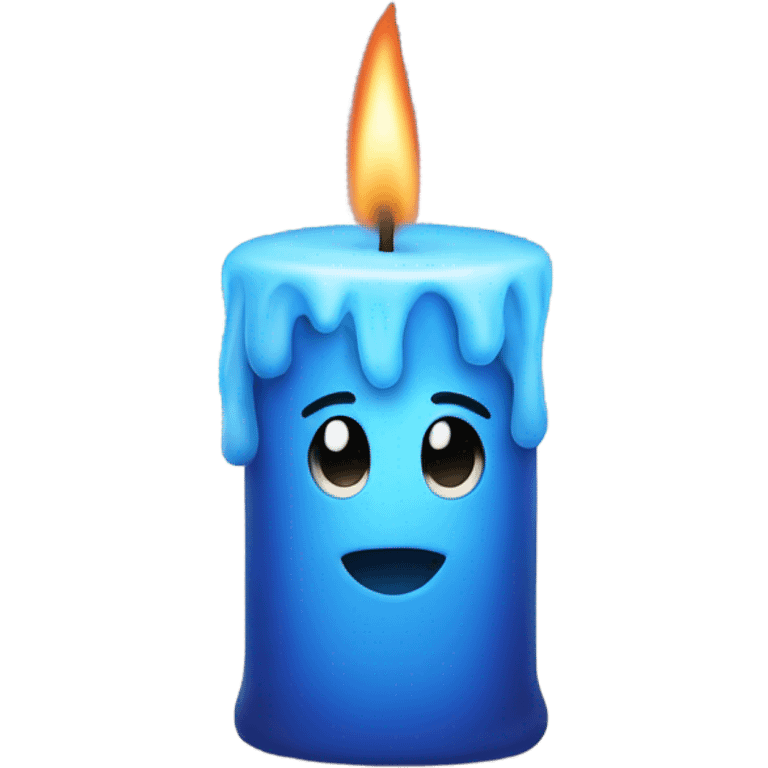 blue flame candle emoji