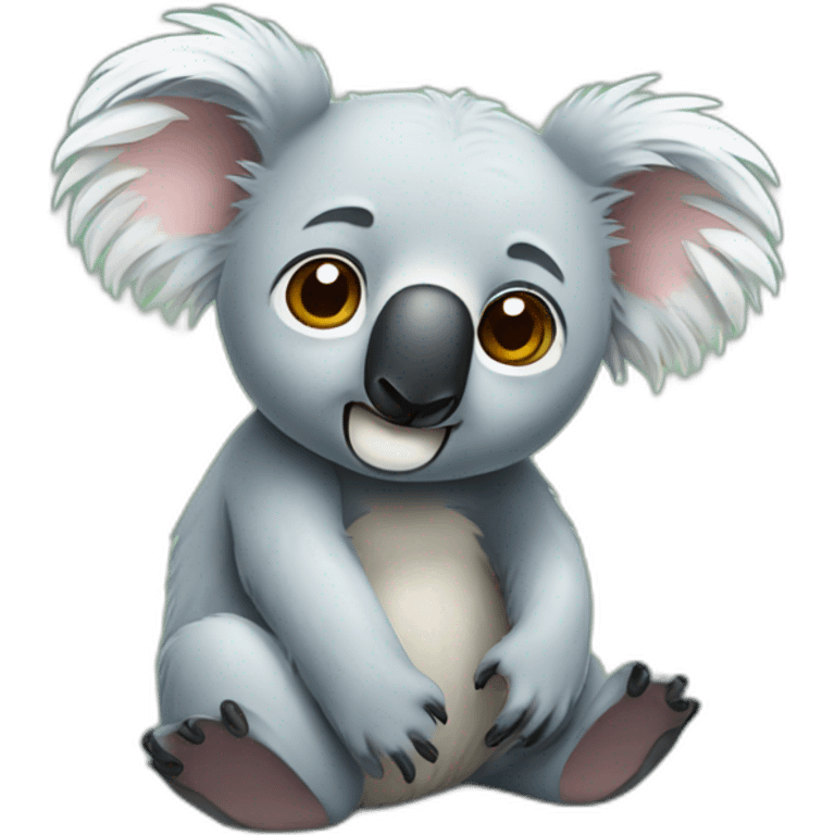 koala with fever emoji