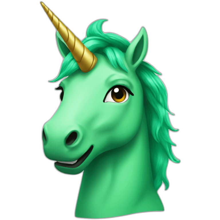 Green Unicorn emoji