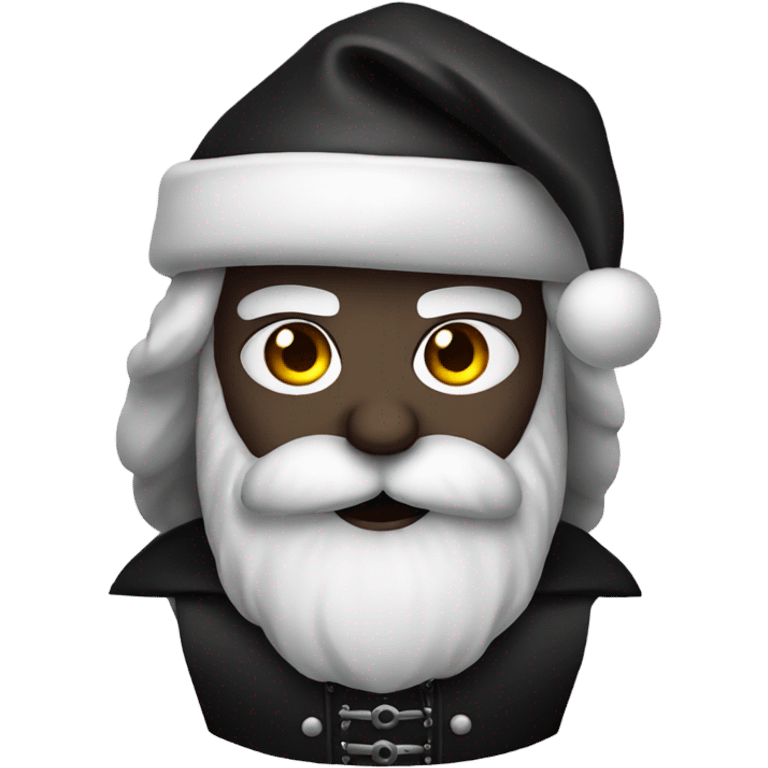 goth santa emoji