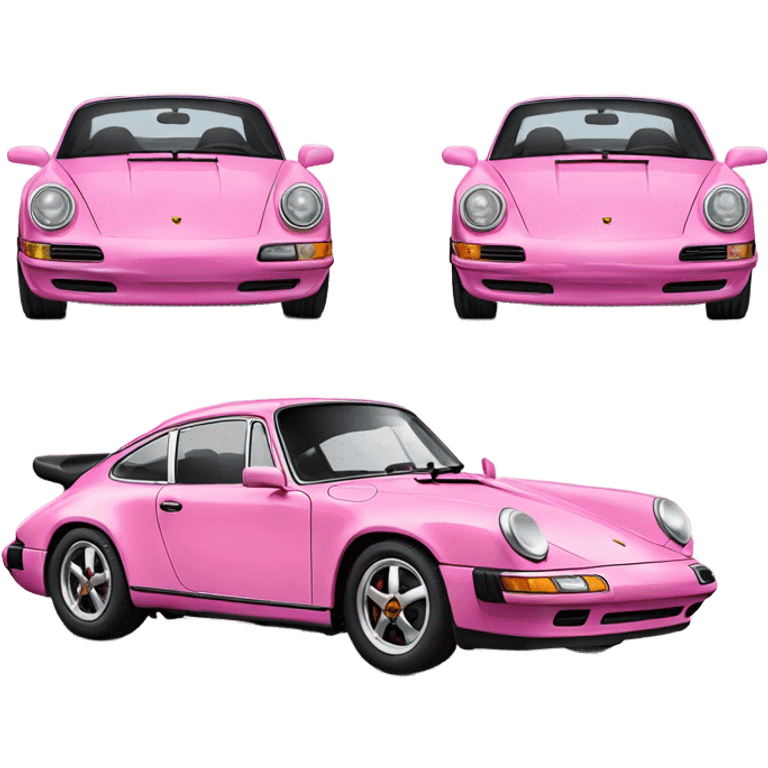 Pink Porsche emoji