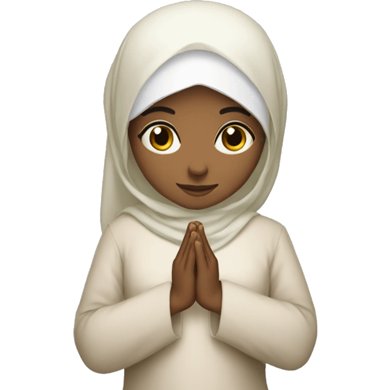 Create a Muslim girl praying  emoji