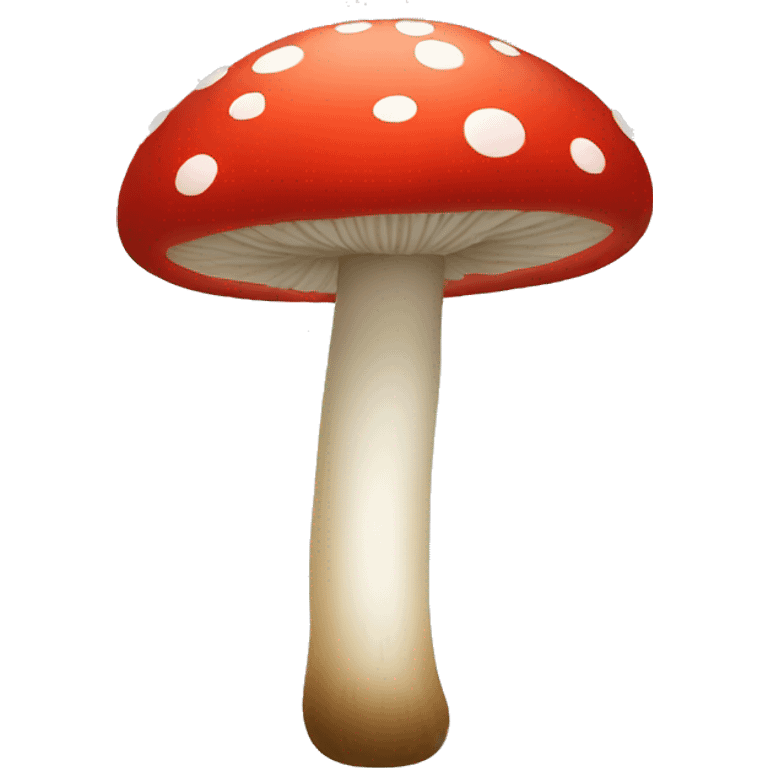 red mushroom with white dots emoji