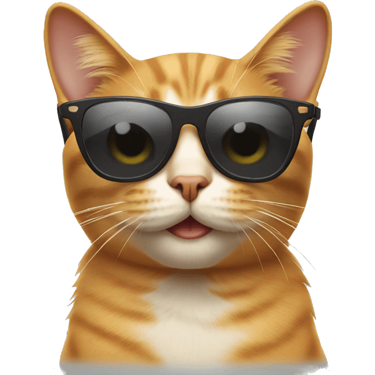 Cat with sunglasses emoji