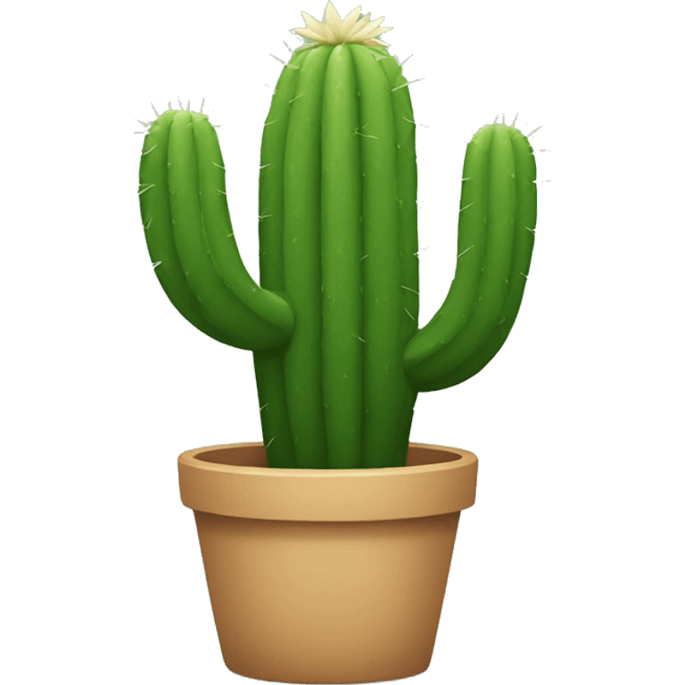 Cactus without flower emoji