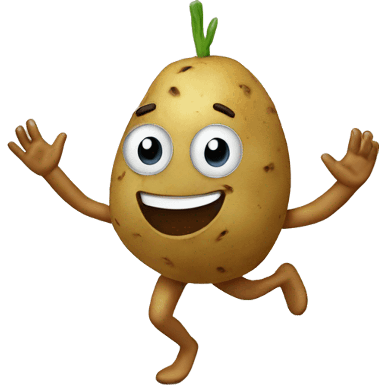 Potato dancing emoji