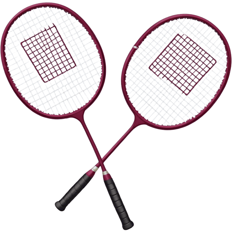 maroon badminton racket emoji