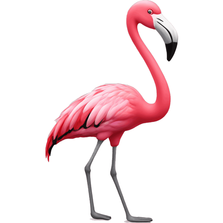 flamingo with tapping shoes  emoji