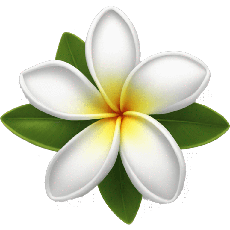 frangipani white emoji