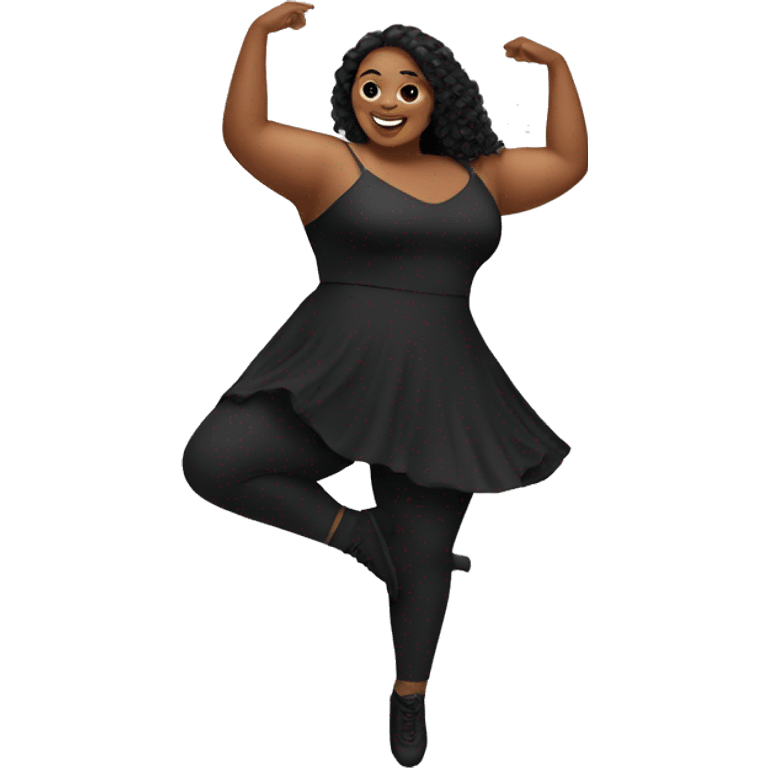 Plus size dancer emoji