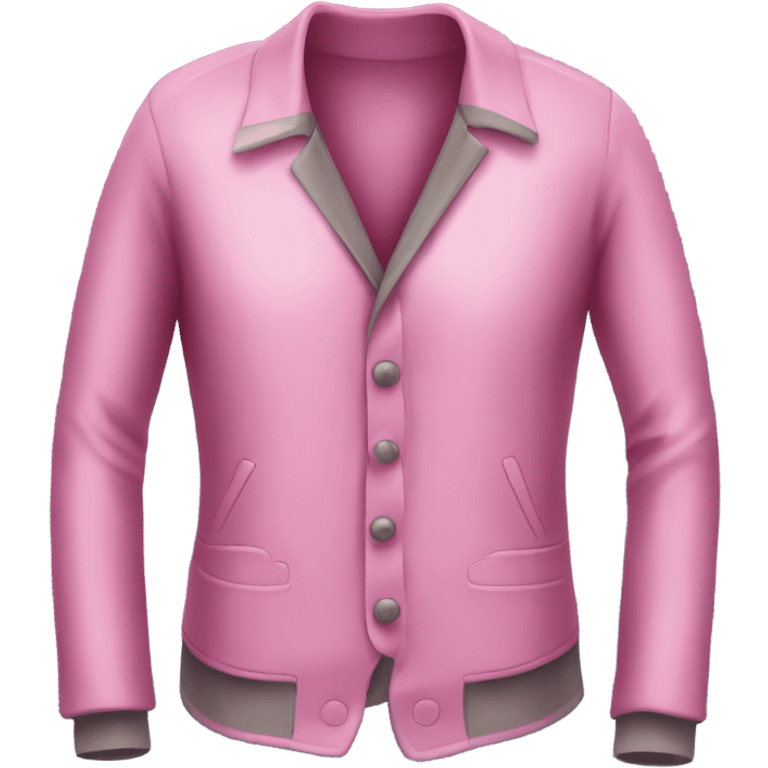 Isolated realistic pink clothing iron emoji