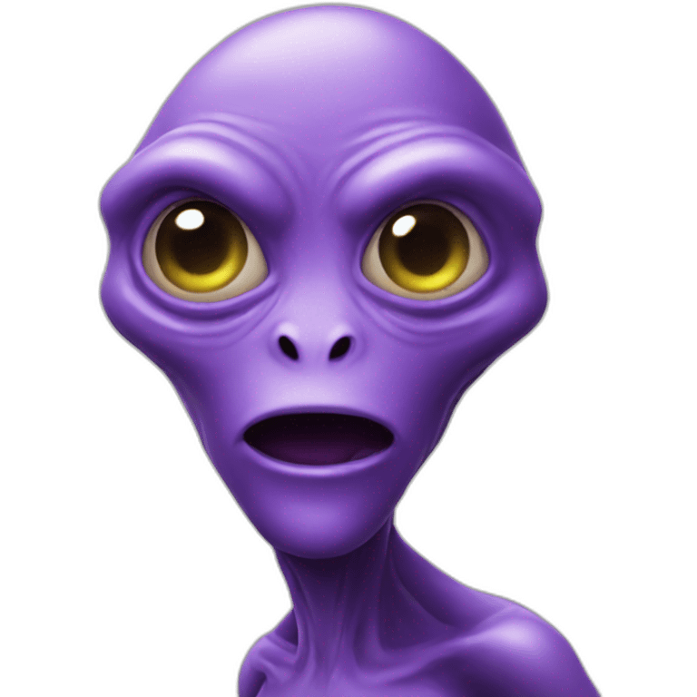 purple alien emoji