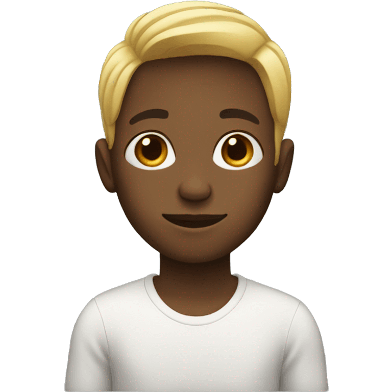 black blonde boy emoji