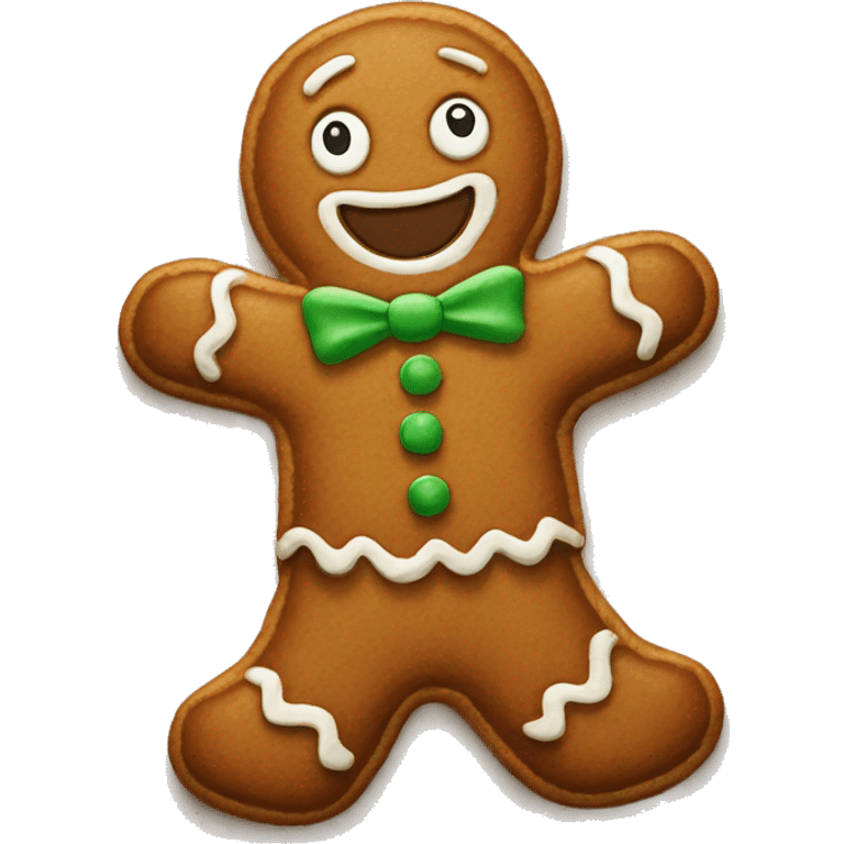 gingerbread man emoji