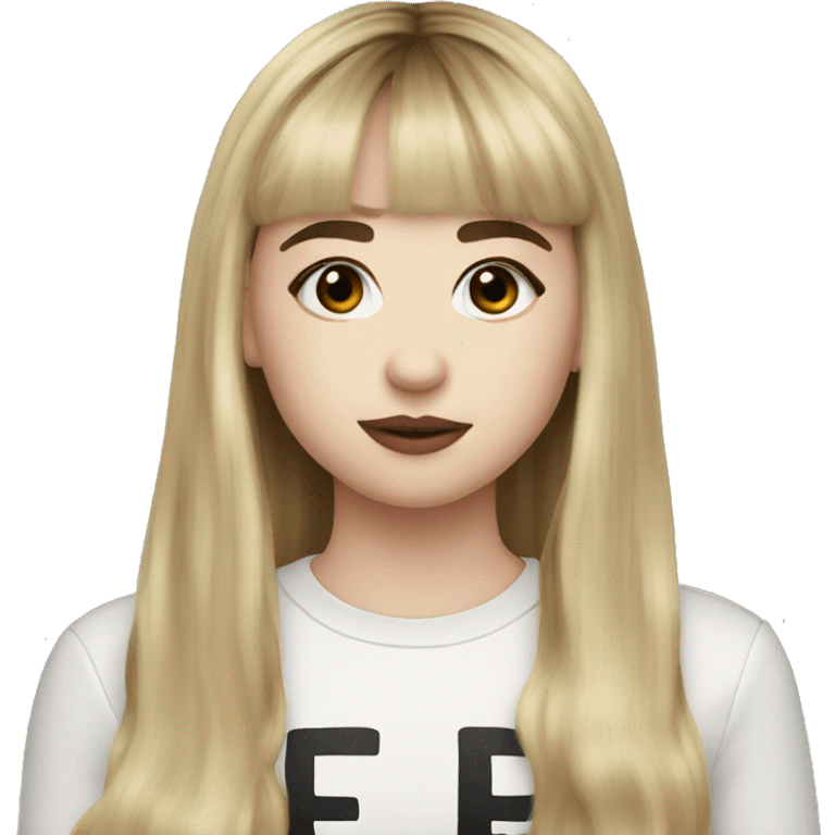 sabrina carpenter with bangs emoji