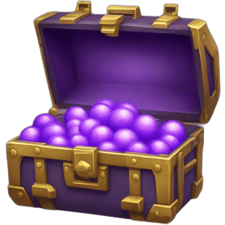 Pokemon Game LootCase Purple Chaotic Color Rich Treasure Legendary Epic Pokeballs and Pokemons Inside emoji