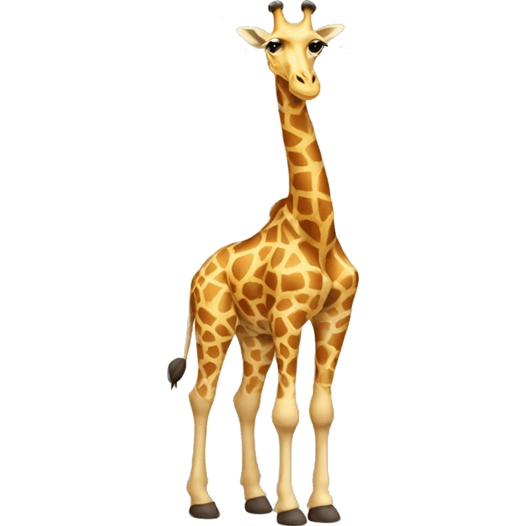 giraffe full body that has two heads emoji