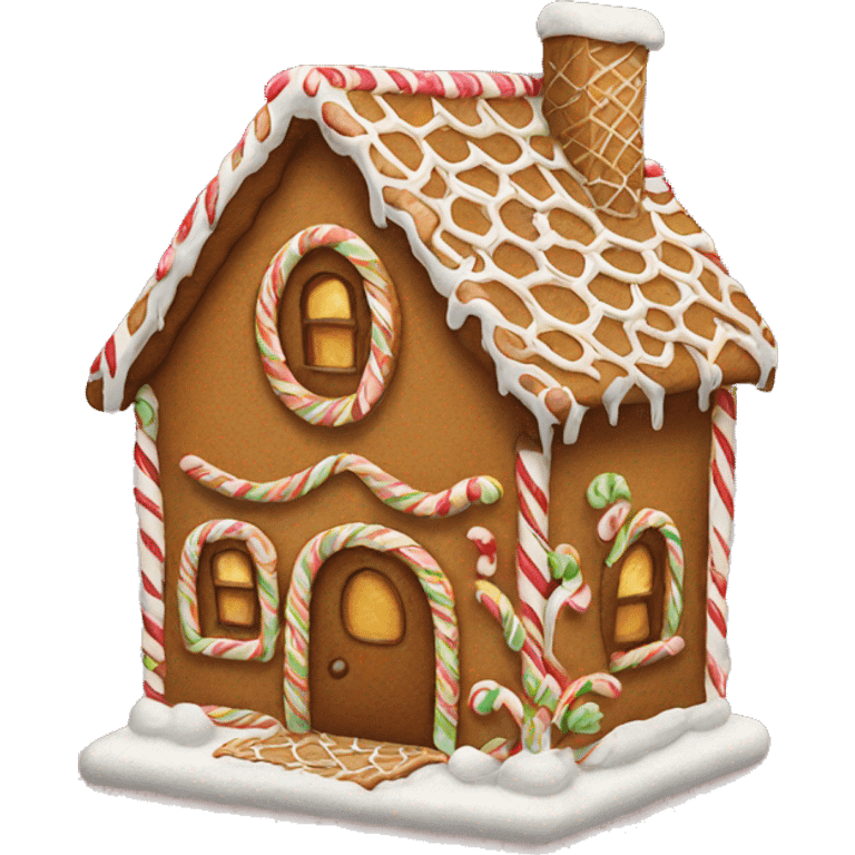 Gingerbread house emoji