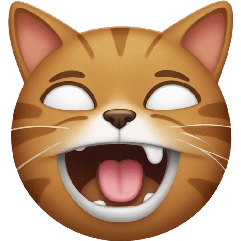 Brown cat crying  emoji