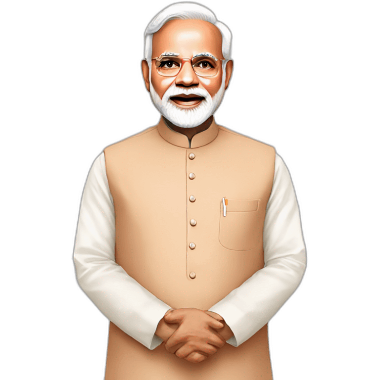 Pm narendra modi in kurta emoji