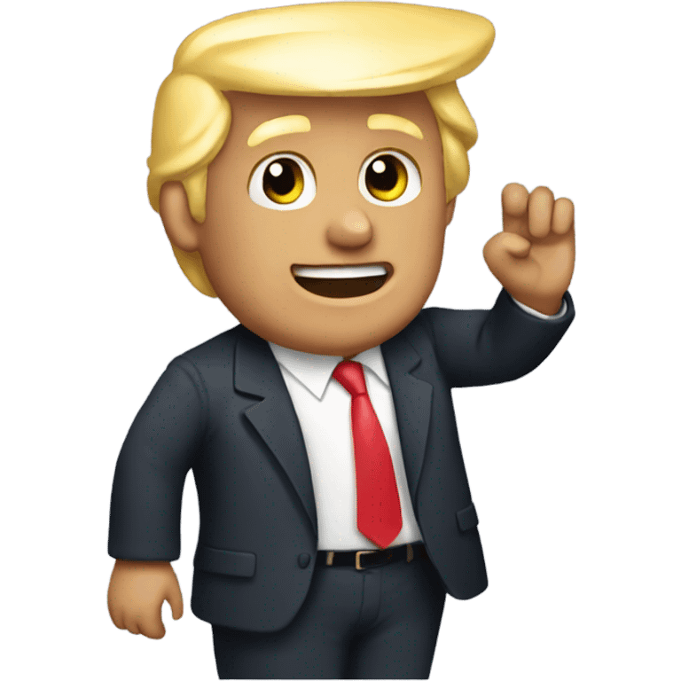 Donald Trump waving emoji