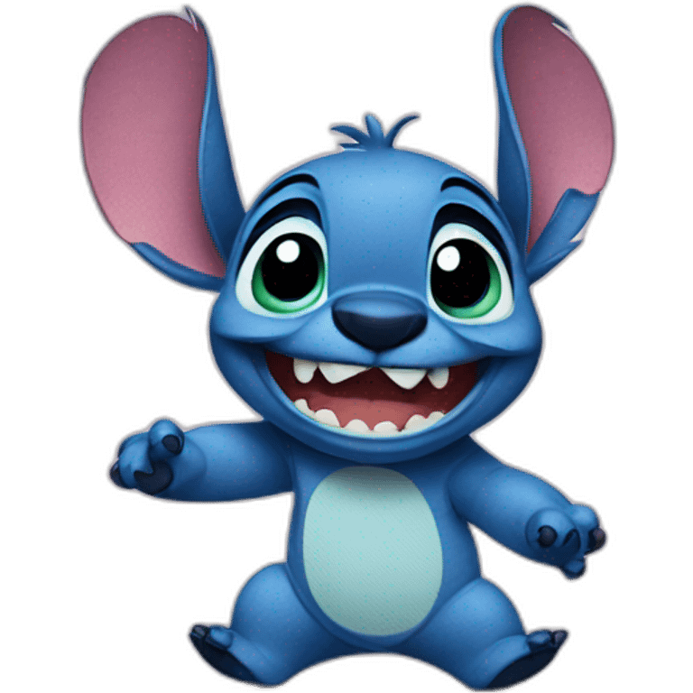 Stitch singing emoji