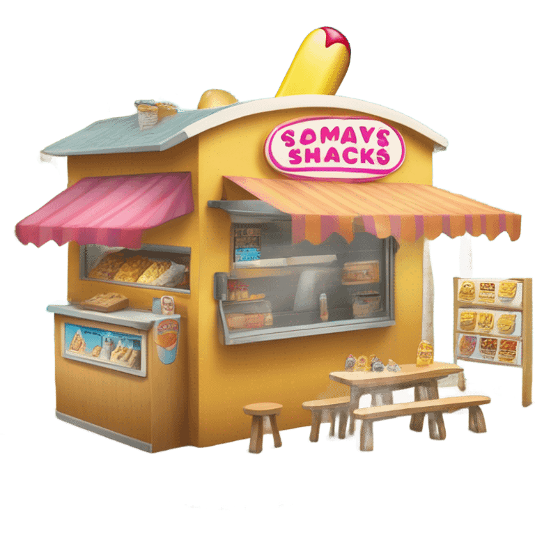 generate a snack shack that you would see at the beach emoji